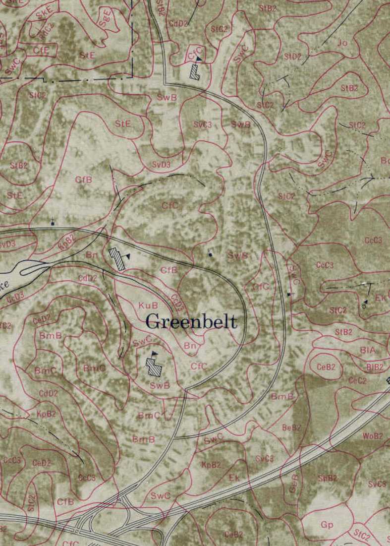Greenbelt Soils Map