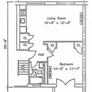 One Bedroom with Porch